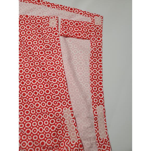 RipSkirt Hawaii Adjustable Length 2 Wrap Skirt Womens XL Geo Print Pockets Red - Picture 8 of 11